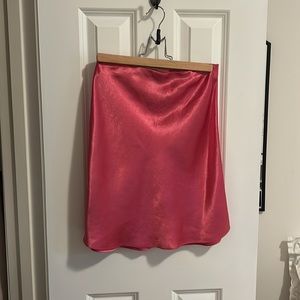 Aritzia Babaton Slip Mini Skirt in Pink